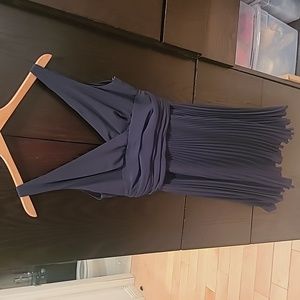 Black Pleated Evening Dress